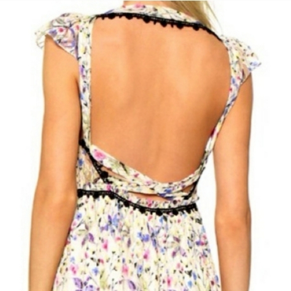 Free Peopl Spring Garden Combo cherry blossom maxi dress New with tag sz6 - Picture 9 of 11